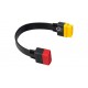 Cable Extension Universal OBD2 16 Pines PRO 30 Centimetros (Macho a Hembra)