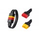 Cable Extension Universal OBD2 16 Pines PRO 30 Centimetros (Macho a Hembra)