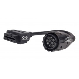 Cable Adaptador Redondo 10 pines a 16 pines OBD2 para Motos BMW