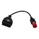 Cable Adaptador 6 pines EURO V a 16 pines OBD2 para Motos