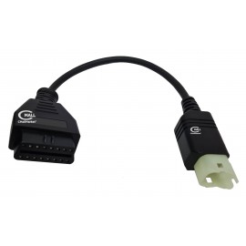 Cable Adaptador 4 pines a 16 pines OBD2 para Motos HONDA