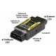 Convertidor de Voltaje OBD2 24V a 12V GODIAG (Macho a Hembra)