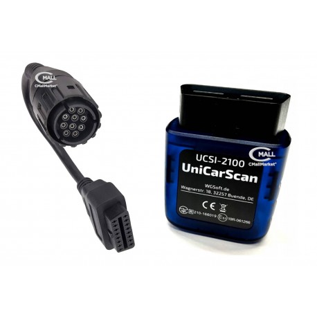 Scanner UniCarScan UCSI-2100 Motos BMW, Triumph, Ducati, KTM, para Apps MotoScan TuneECU