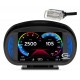 Monitor HUD OBD2 CAN GPS CMP2 (Temperatura, RPM, Velocidad, Voltaje, Turbo, Inclinación) Tablero Dashboard