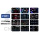 Monitor HUD OBD2 CAN GPS CMP2 (Temperatura, RPM, Velocidad, Voltaje, Turbo, Inclinación) Tablero Dashboard