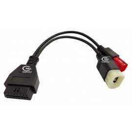 Cable Adaptador 6 pines a 16 pines OBD2 para Motos KTM, BAJAJ, Pulsar, Dominar, Benelli, Euro V