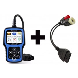 Scanner NEXAS NexLink NL101 OBD2 y CAN para KTM, BAJAJ, Pulsar, Dominar, Benelli, Euro V