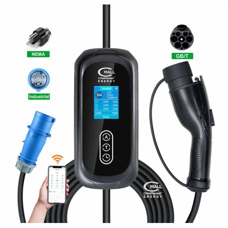 Cargador Portatil Inteligente 7kW (Viajero) Tipo GB/T (Chino) Vehiculos Electricos EV Hibridos PHEV - CMall ENERGY CME