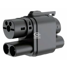 Adaptador / Convertidor Cargador DC CCS2 a CCS1 (Combo 2 a Combo 1) Vehiculos Electricos EV / PHEV