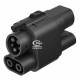 Adaptador Convertidor Cargador DC CCS2 a CCS1 (Combo 2 a Combo 1) Vehiculos Electricos EV PHEV - CMall ENERGY CME