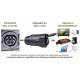 Adaptador / Convertidor Tipo 2 V2L (IEC 62196-2 Mennekes) Vehiculos Electricos EV / PHEV - CMall ENERGY CME