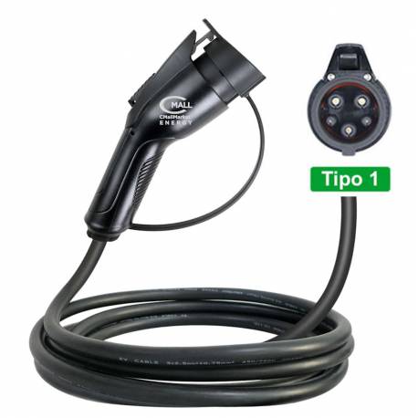 Cable Extension (Manguera) Tipo 1 (SAE J1772) para Cargador AC de Vehiculos Electricos EV PHEV (Repuesto) - CMall ENERGY CME