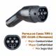 Cable Extension Manguera Tipo 2 (Mennekes) para Cargador AC de Vehiculos Electricos EV PHEV (Repuesto) - CMall ENERGY CME
