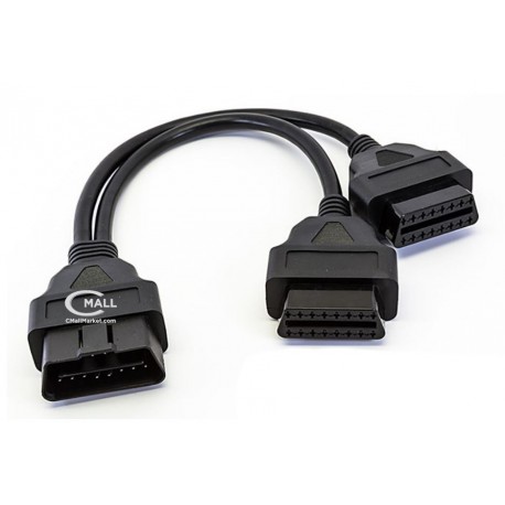 Cable Extension Universal OBD2 Splitter Tipo Y 1x2 16 Pines