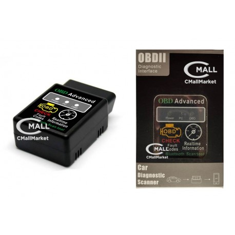 Scanner ELM327 Bluetooth OBD2 CAN para Android y Windows