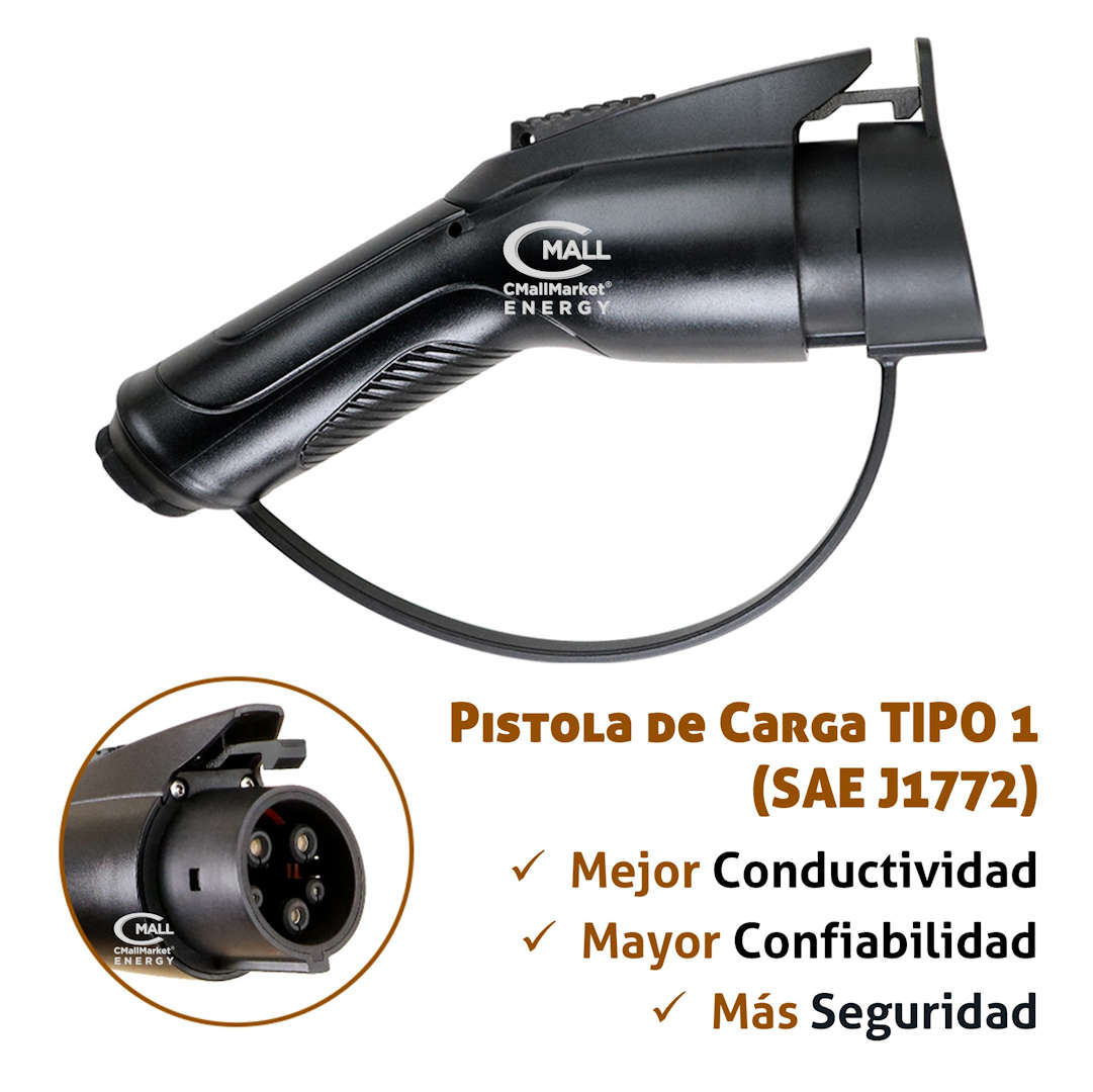 Cable Extension (Manguera) Tipo 1 para Cargador Fijo o Portatil de Vehiculos Electricos EV PHEV (Repuesto) - CMall ENERGY CME