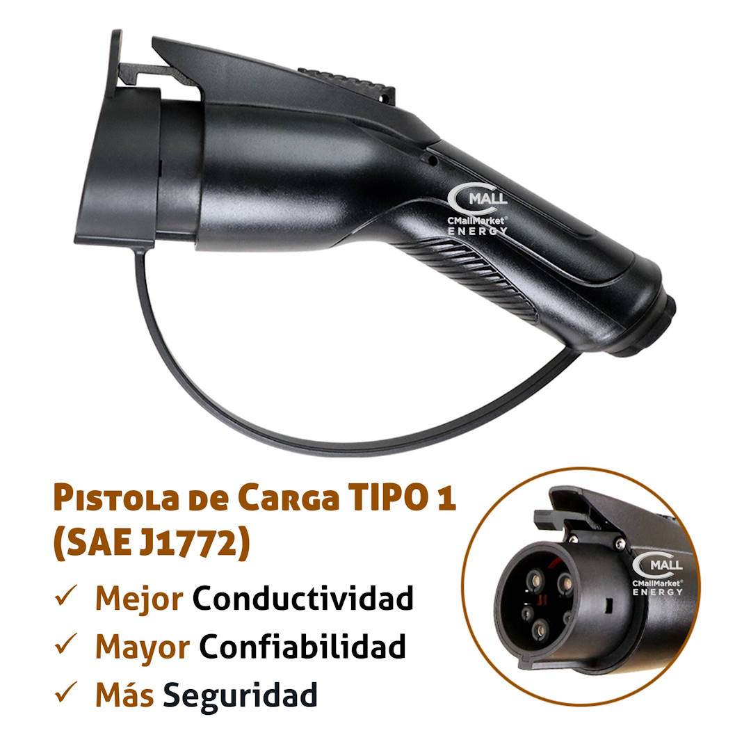 Cargador Fijo Inteligente 7kW (Estacion Carga tipo wall box) AC Tipo 1 (SAE J1772) Vehiculos Electricos EV / PHEV - CMall ENERGY CME