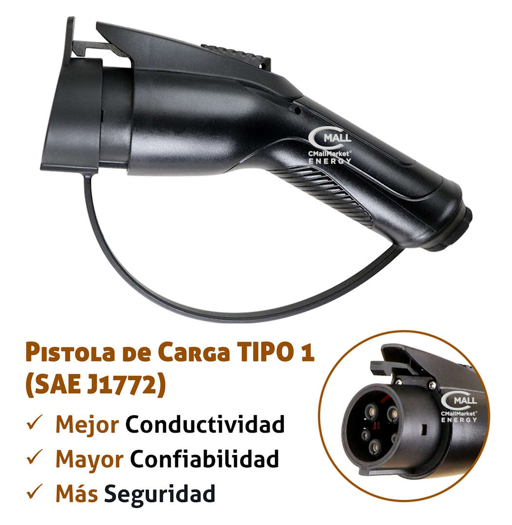 Cargador Portatil Inteligente 7kW (Cargador Viajero) AC Tipo 1 (SAE J1772) Vehiculos Electricos EV e Hibridos PHEV - CMall ENERGY CME