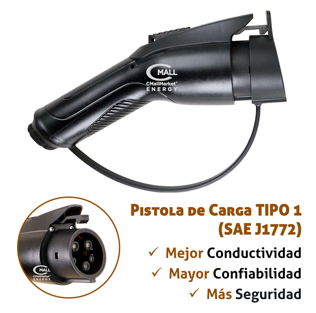 Cargador Portatil Inteligente 3.5kW (Cargador Viajero) AC Tipo 1 (SAE J1772) Vehiculos Electricos EV e Hibridos PHEV - CMall ENERGY CME