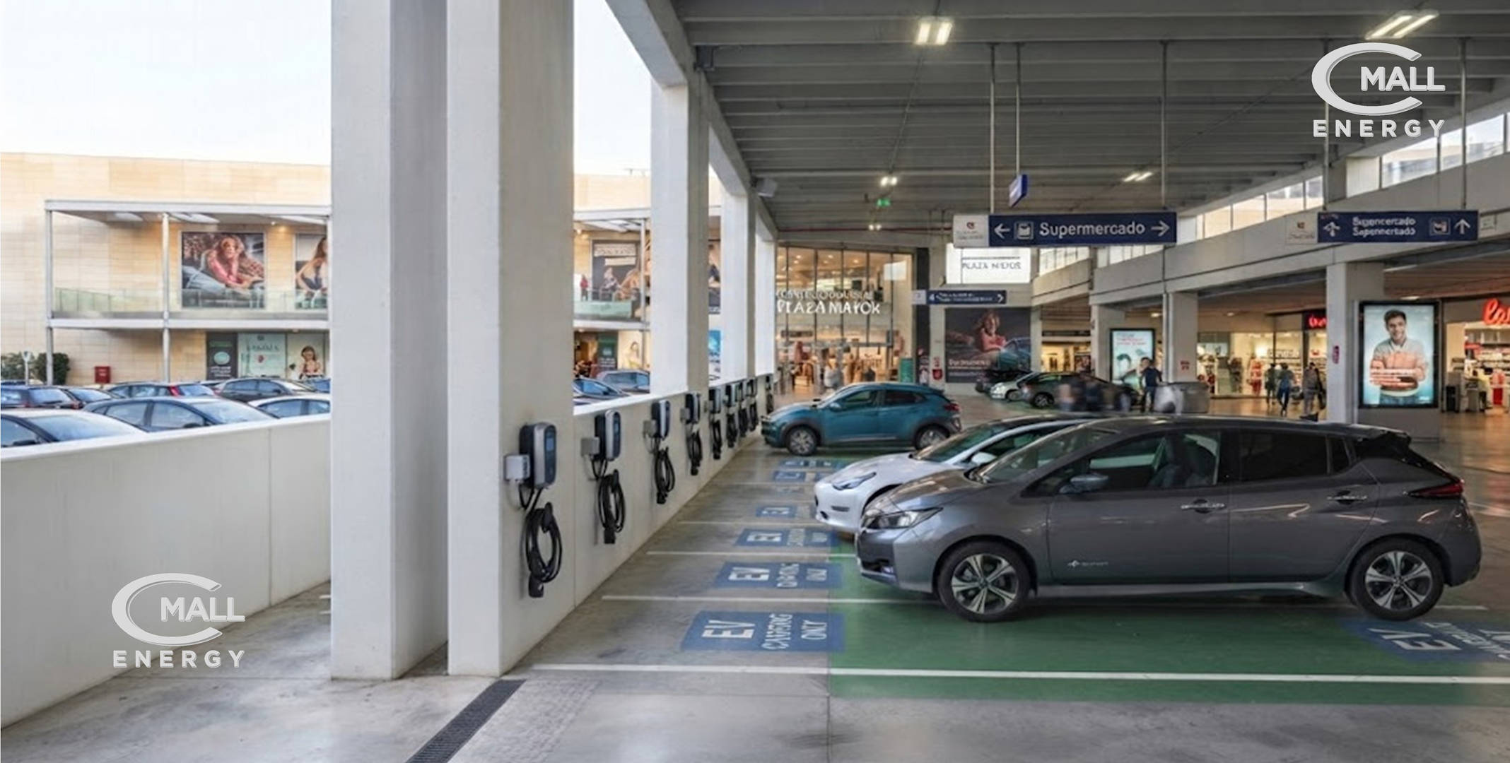 Servicio de Carga AC con Plataforma de Gestion CPMS / CSMS Vehiculos Electricos EV Hibridos PHEV - CMall ENERGY CME