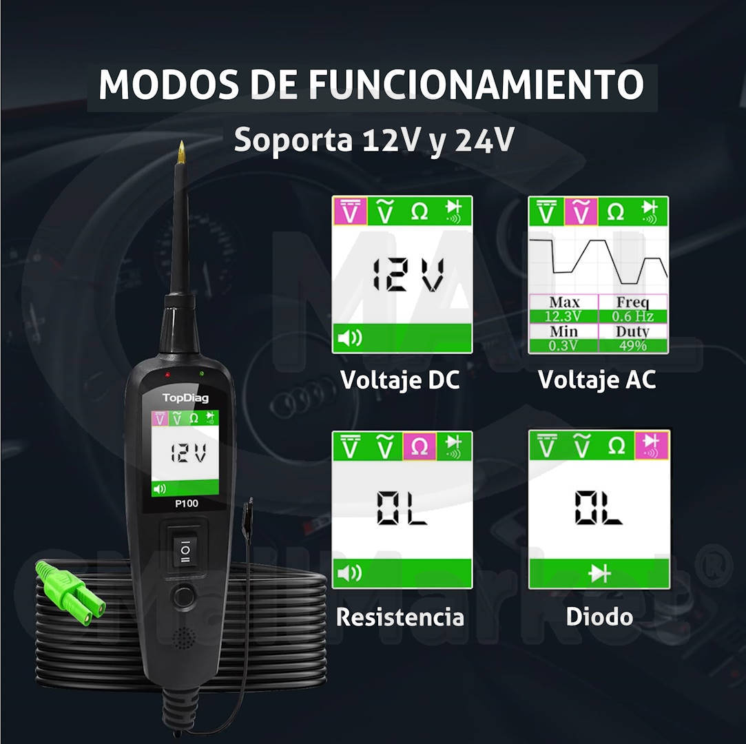 Punta Logica Inteligente Probador de Circuitos TopDiag (JDiag) P100 CMall Market ®