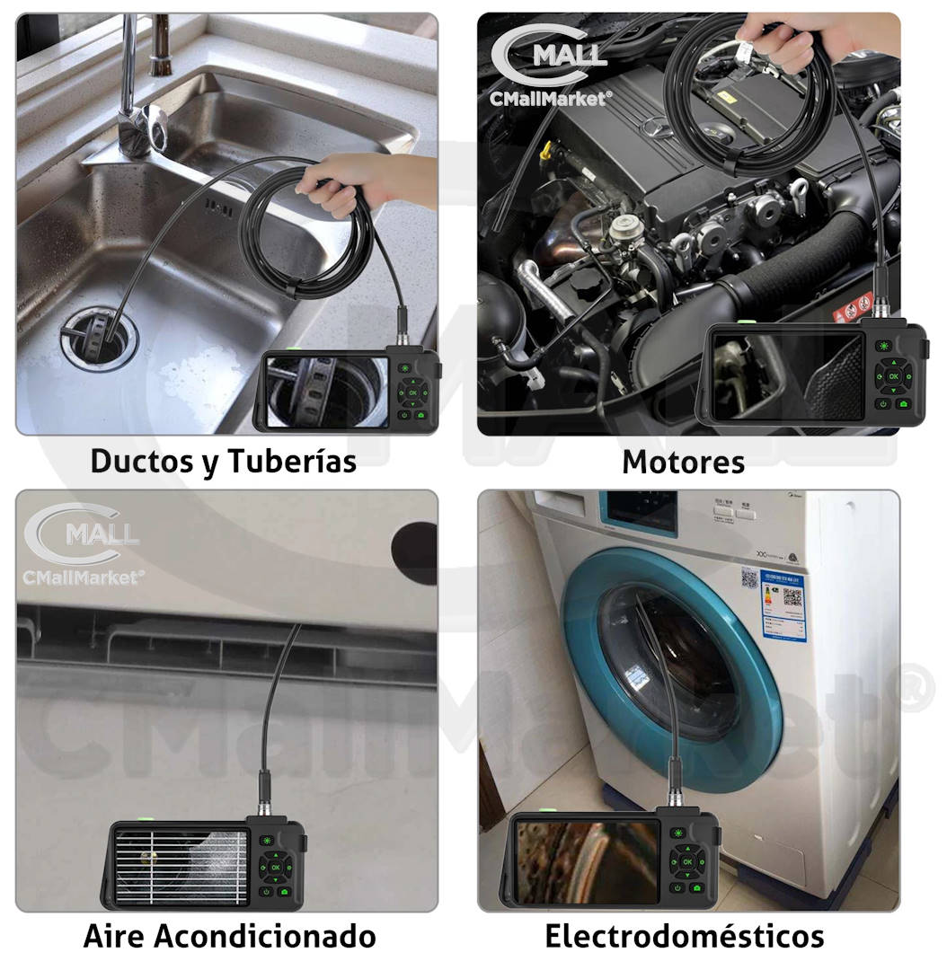 Videoscopio / Boroscopio / Endoscopio de Sonda con Pantalla LCD T22 CMall Market ®