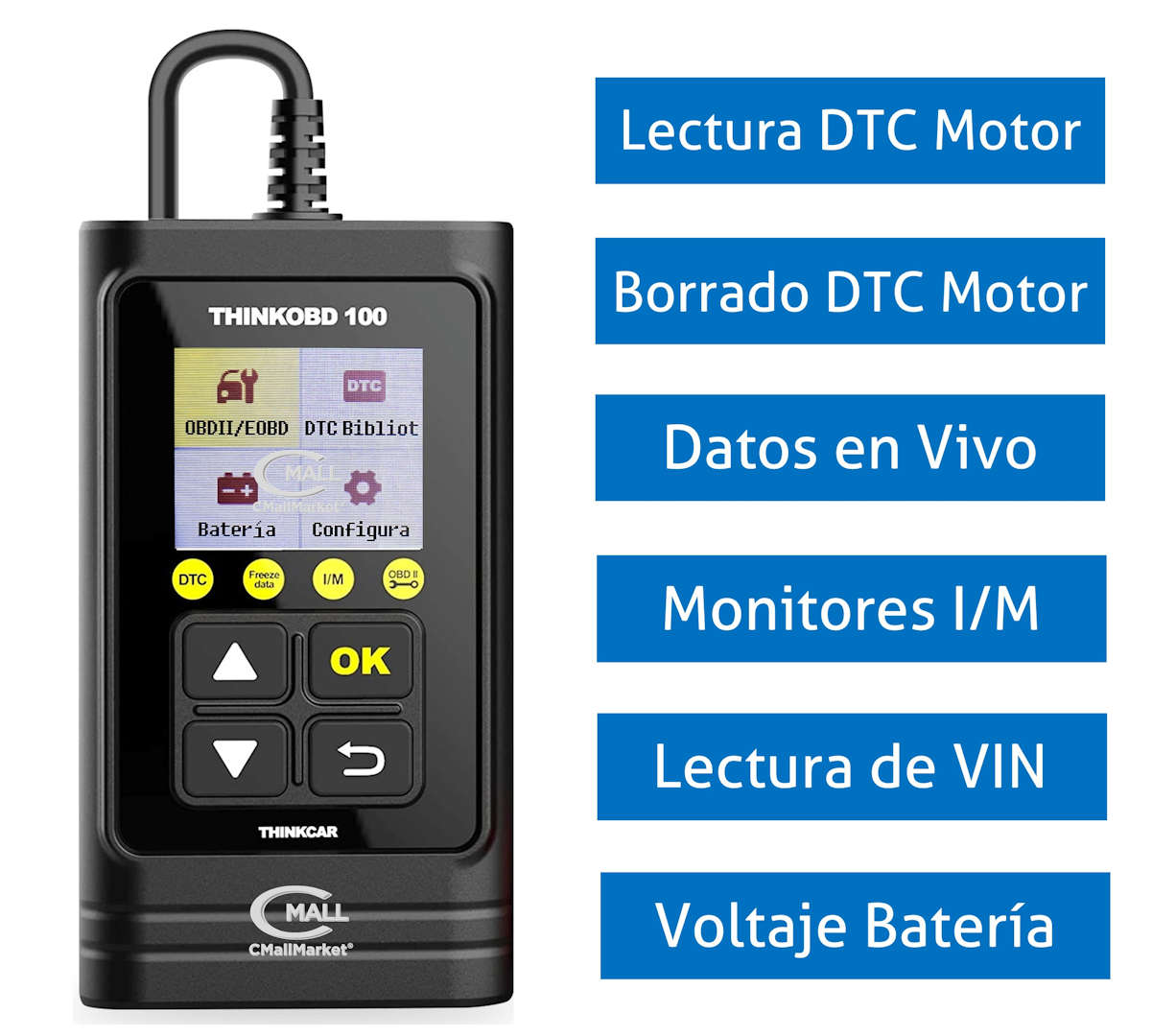 Scanner THINKCAR THINKOBD 100 OBD2 y CAN para KTM, BAJAJ, Pulsar, Dominar, Benelli, Euro V - CMall Market ®