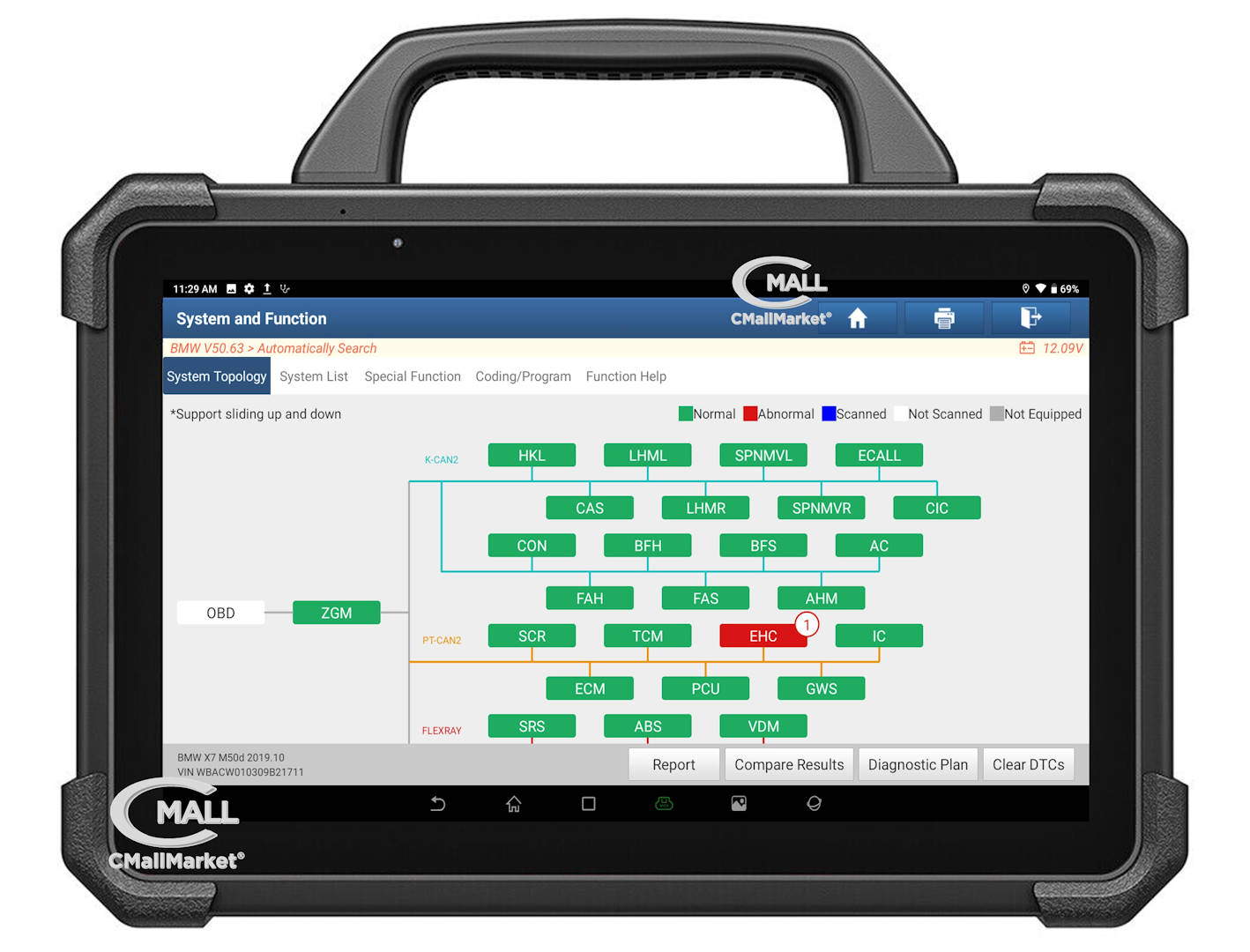 Scanner Multimarca LAUNCH X431 PAD VII ELITE VERSION GLOBAL (Profesional) CAN-FD J2534 DoIP CMall Market ®