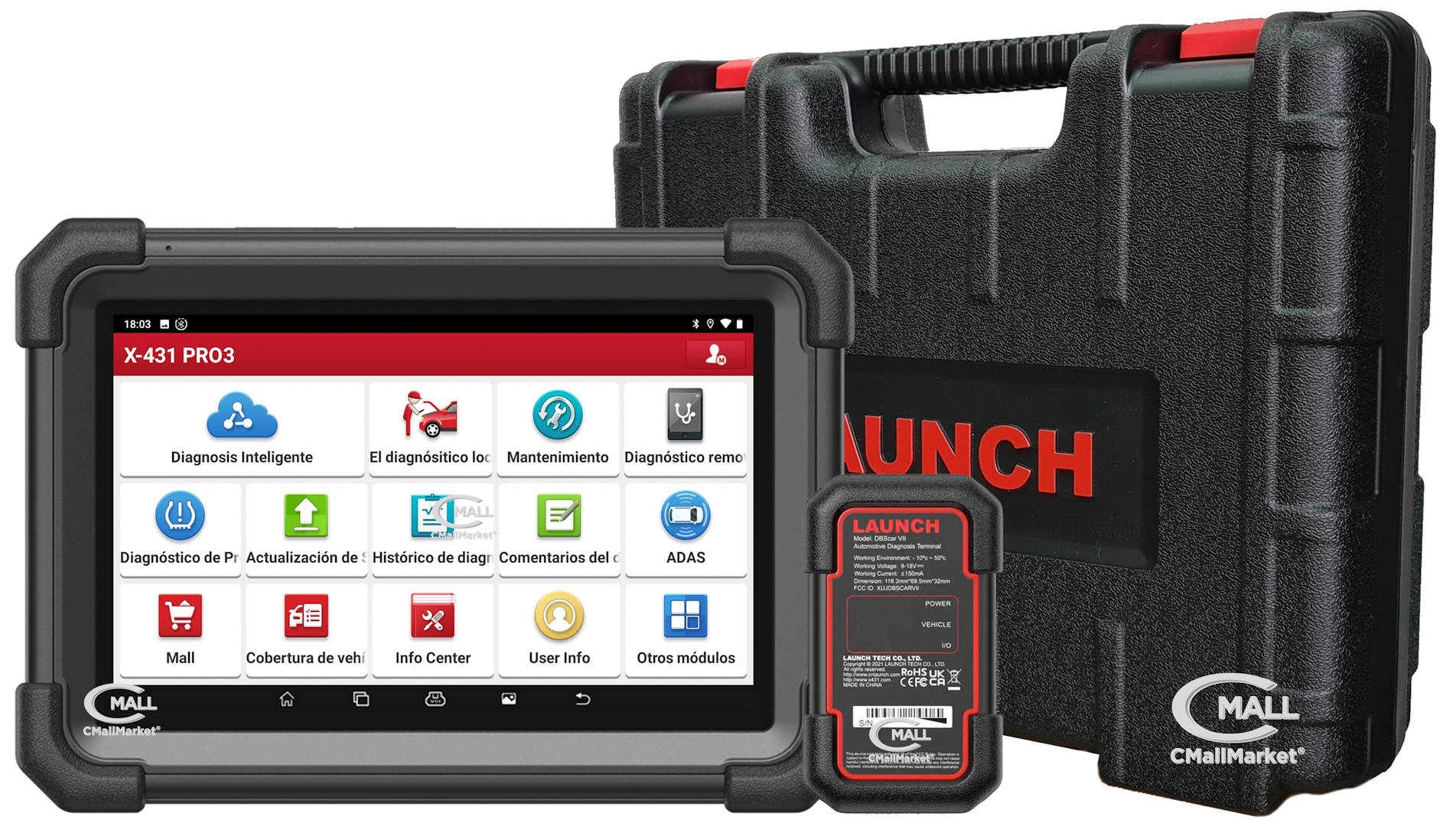 Scanner Multimarca LAUNCH X431 PRO3 APEX Full Systems (Profesional) VERSION GLOBAL CAN-FD DoIP CMall Market ®