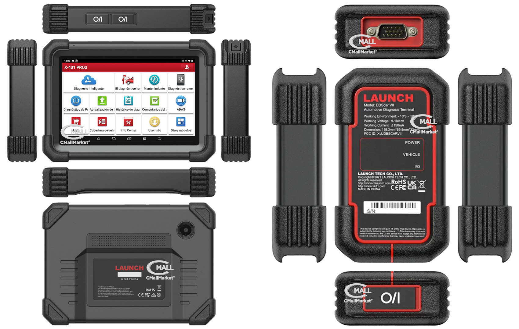 Scanner Multimarca LAUNCH X431 PRO3 APEX Full Systems (Profesional) VERSION GLOBAL CAN-FD DoIP CMall Market ®